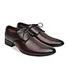 Regal Maroon Men Formal Textured Leather Lace Ups