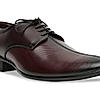 Regal Maroon Men Formal Textured Leather Lace Ups