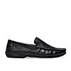 Regal Black Men Casual Leather Driving Loafers