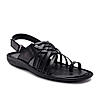 Regal Black Men One Toe Formal Strappy Sandal