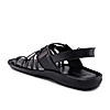 Regal Black Men One Toe Formal Strappy Sandal