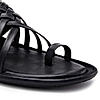 Regal Black Men One Toe Formal Strappy Sandal