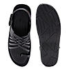 Regal Black Men One Toe Formal Strappy Sandal