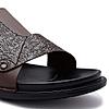 Imperio By Regal Brown Men Textured Leather Sandals