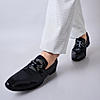 Imperio By Regal Black Men Formal Textured Leather Slip Ons