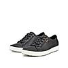 ECCO BLACK WOMEN SOFT 7 W LACE-UP SNEAKERS