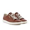 ECCO BROWN WOMEN SOFT 7 W LACE-UP SNEAKERS