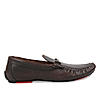 Regal Brown Men Flexible leather formal loafers with metal details