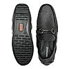 Imperio Black Men Flexible Casual Leather Loafers
