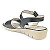 ROCIA BLACK WOMEN COMFORT FLAT SANDALS