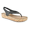 ROCIA BLACK WOMEN TEXTURED SANDALS