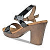 ROCIA BLACK WOMEN BLOCK HEEL PATENT SANDALS