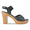 ROCIA BLACK WOMEN QUILTED HIGH BLOCK HEEL SANDAL