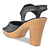 ROCIA BLACK WOMEN QUILTED HIGH BLOCK HEEL SANDAL