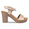 ROCIA NUDE WOMEN BLOCK HEEL PATENT SANDALS