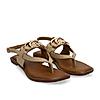 Rocia By Regal Beige Women Buckled Backstrap Sandals