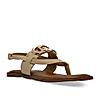 Rocia By Regal Beige Women Buckled Backstrap Sandals