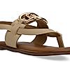 Rocia By Regal Beige Women Buckled Backstrap Sandals