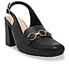 Rocia By Regal Black Women Sling Back Pumps