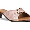 Rocia By Regal Pink Women Textured Kitten Heel Sandals