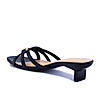 Rocia By Regal Black Women Textured Kitten Heel Sandals