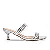 Rocia By Regal Silver Women Kitten Heel Sandals