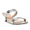 Rocia By Regal Silver Women Kitten Heel Sandals