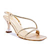 Rocia By Regal Gold Women Strappy Diamond Stilettos