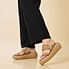 Rocia By Regal Beige Women Casual Smart Wedges