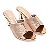 Rocia By Regal Rose Gold Women Diamond Encrusted Stilettos