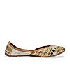 Rocia By Regal Ivory Women Embroidered Jutties