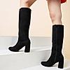 Rocia By Regal Black Women Knee Length Boots