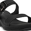 Rocia By Regal Black Women Classy Buckled Wedges