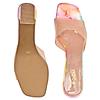Rocia Nude Women Translucent Vinyl Block Heel Sandals