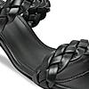 Rocia Black Women Casual Braided Block Heel Sandals