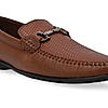 Regal Dark Tan Mens Textured Leather Loafers