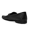 Regal Black Mens Textured Leather Loafers