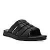 Regal Black Mens Casual Leather Sandals