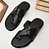 Regal Black Mens Casual Leather Sandals