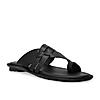 Regal Black Mens Casual Leather Sandals