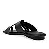 Regal Black Mens Casual Leather Sandals