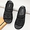 Regal Black Mens Leather Casual Sandals