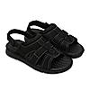 Regal Black Mens Leather Casual Sandals