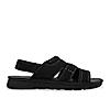 Regal Black Mens Leather Casual Sandals