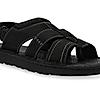 Regal Black Mens Leather Casual Sandals