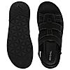 Regal Black Mens Leather Casual Sandals