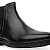 Imperio By Regal Black Mens Chelsea Leather Boots