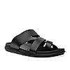 Regal Black Mens Casual Leather Sandals