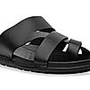 Regal Black Mens Casual Leather Sandals