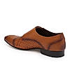 Imperio By Regal Tan Mens Formal Woven Double Monk Slip Ons